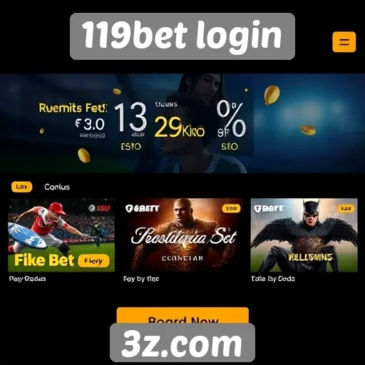 Fácil acesso a promoções no 119bet login
